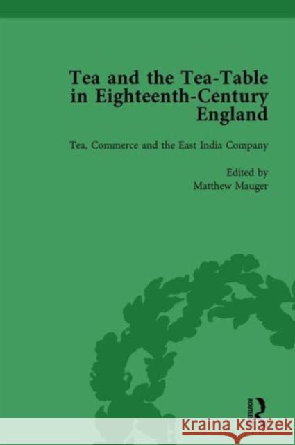 Tea and the Tea-Table in Eighteenth-Century England Vol 3 Markman Ellis Richard Coulton Ben Dew 9781138757622 Routledge - książka