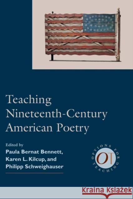 Teaching Nineteenth-Century American Poetry Modern Language Association of America S 9780873528214 Modern Language Association of America - książka