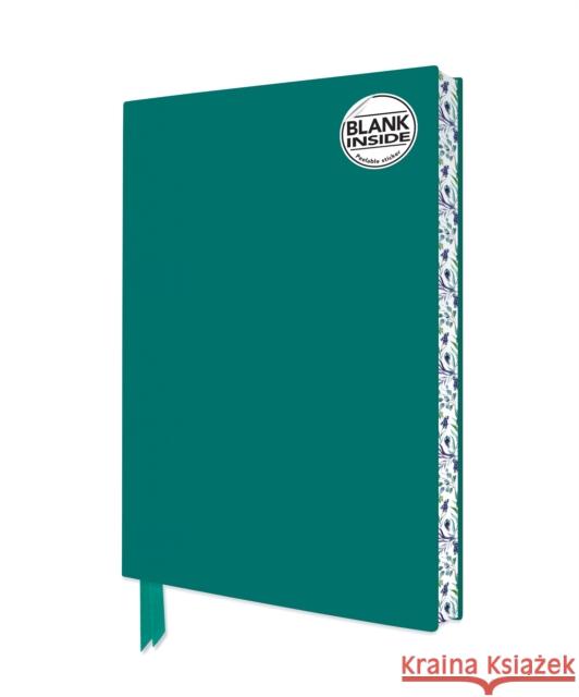 Teal Blank Artisan Notebook (Flame Tree Journals)  9781804176993 Flame Tree Publishing - książka