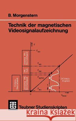 Technik Der Magnetischen Videosignalaufzeichnung B. Morgenstern 9783519001089 Vieweg+teubner Verlag - książka