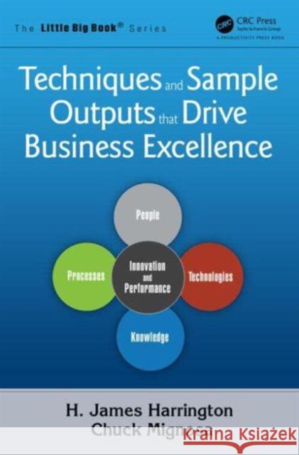 Techniques and Sample Outputs That Drive Business Excellence Harrington, H. James 9781466577268 Productivity Press - książka