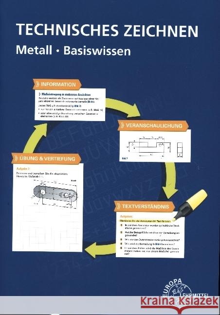 Technisches Zeichnen Metall Basiswissen Schellmann, Bernhard, Stephan, Andreas 9783758514340 Europa-Lehrmittel - książka