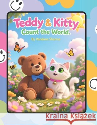 Teddy & Kitty Count the World: A Playful Adventure of Numbers 1-10 Sharma, Vandana 9798197508911 Independently Published - książka