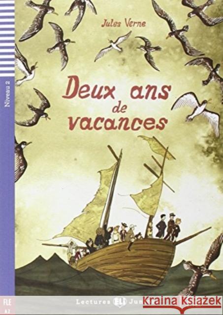 Teen ELI Readers - French: Deux ans de vacances + downloadable audio Jules Verne   9788853618733 ELI s.r.l. - książka