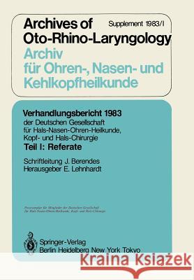 Teil I: Referate Berendes, J. 9783540124214 Not Avail - książka