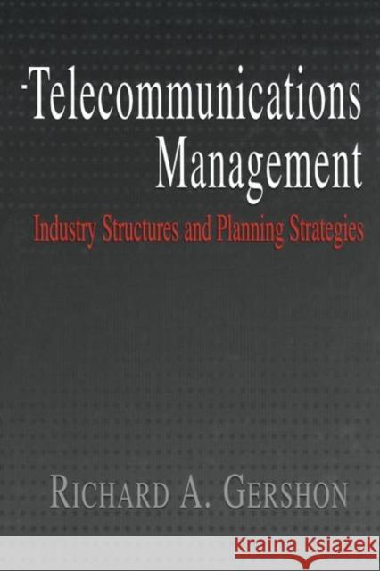 Telecommunications Management Richard Gershon Richard A. Gershon  9781138011298 Taylor and Francis - książka