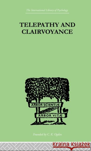Telepathy and Clairvoyance R. Tischner Rudol Tischner 9780415210454 Routledge - książka