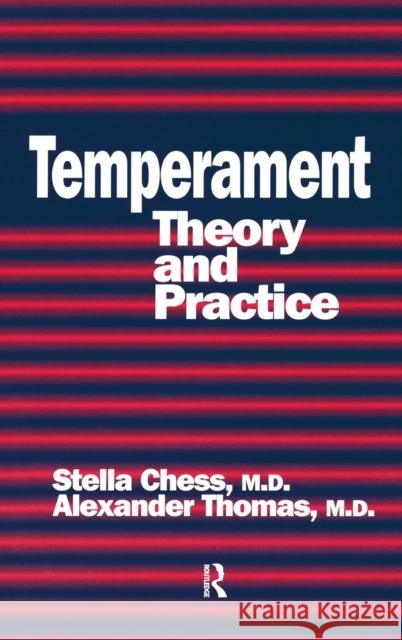 Temperament: Theory and Practice Stella Chess 9781138180994 Routledge - książka