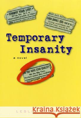 Temporary Insanity Leslie Sara Carroll 9780060563370 Avon Books - książka
