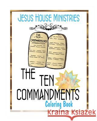 Ten Commandments Adult Coloring Book: Adult Coloring Book Kim Holmes 9781539351795 Createspace Independent Publishing Platform - książka