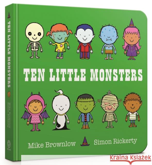 Ten Little Monsters Board Book Brownlow, Mike 9781408346488 Hachette Children's Group - książka