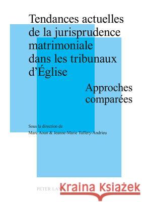 Tendances Actuelles de la Jurisprudence Matrimoniale Dans Les Tribunaux d'Église: Approches Comparées- Actes de la Journée d'Études Tenue À Strasbourg Aoun, Marc 9783034306805 Lang, Peter, AG, Internationaler Verlag Der W - książka