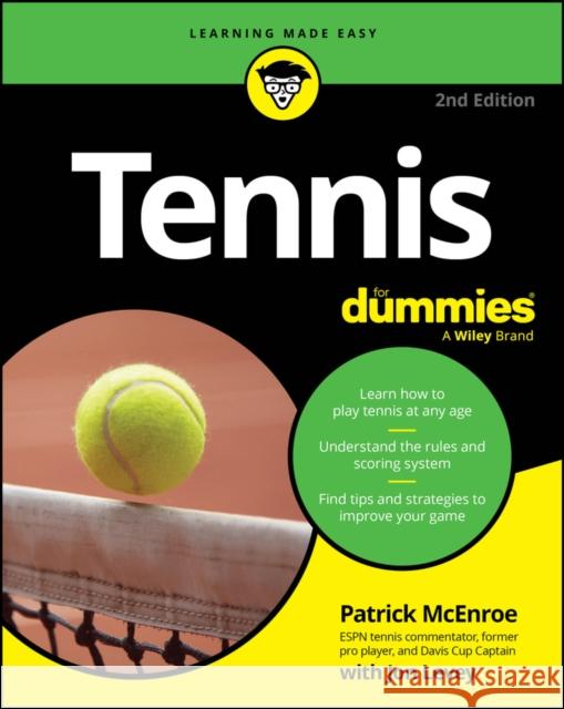 Tennis For Dummies Jon Levey 9781394254668 John Wiley & Sons Inc - książka