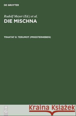 Terumot (Priesterheben)  9783110026498 De Gruyter - książka