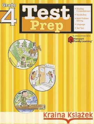 Test Prep: Grade 4 (Flash Kids Harcourt Family Learning) Flash Kids Editors 9781411404007 Flash Kids - książka