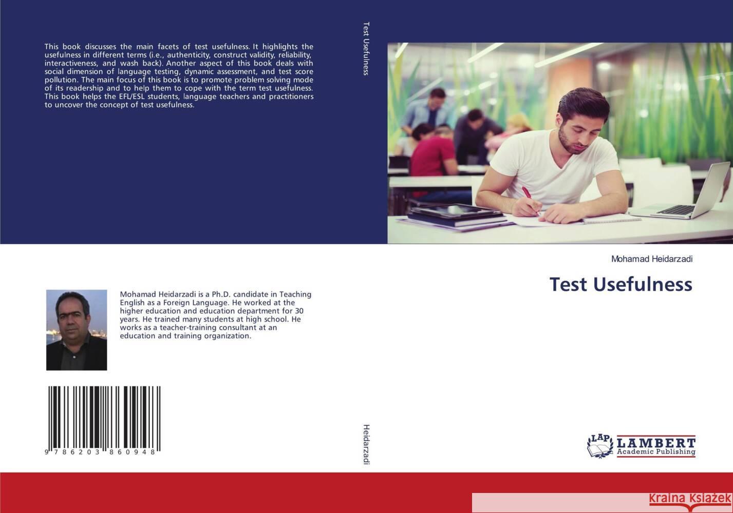 Test Usefulness Heidarzadi, Mohamad 9786203860948 LAP Lambert Academic Publishing - książka