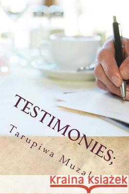 Testimonies;: 7 Days of Declaring A Few Psalm 119 Verses Muzah, Tarupiwa 9781723284649 Createspace Independent Publishing Platform - książka