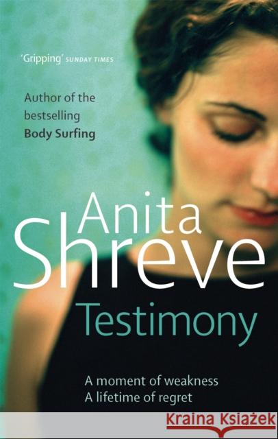 Testimony Anita Shreve 9780349119021 Little, Brown Book Group - książka