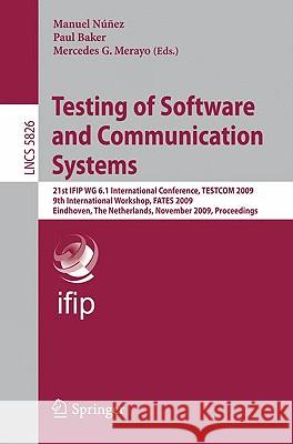 Testing of Software and Communication Systems Nunez, Manuel 9783642050305 Springer - książka