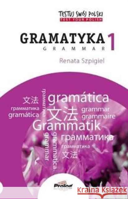 Testuj Swoj Polski: Gramatyka 1: Test Your Polish: Grammar 1 Renata Szpigiel 9788360229866 Prolog - książka