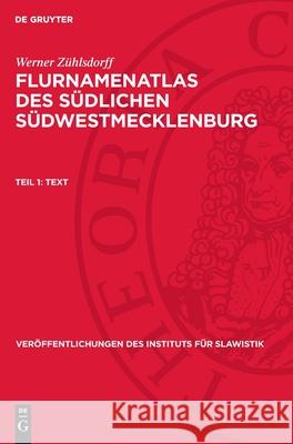 Text Werner Zühlsdorff 9783112710906 De Gruyter (JL) - książka