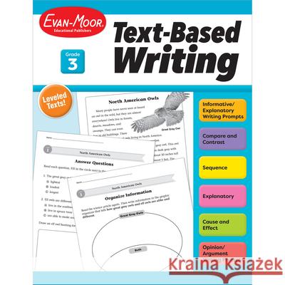 Text-Based Writing, Grade 3 Teacher Resource Evan-Moor Corporation 9781645143536 Evan-Moor Educational Publishers - książka