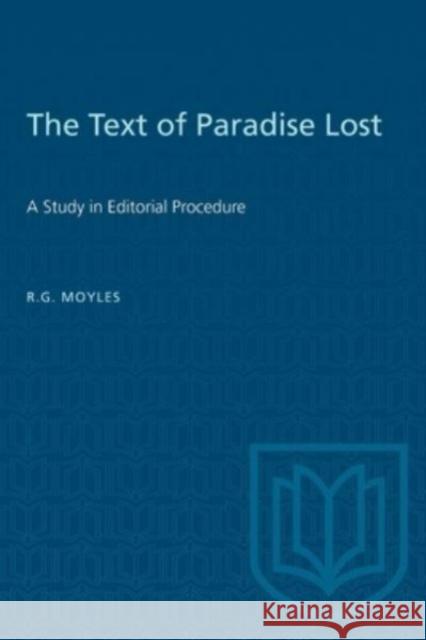 TEXT PARADISE LOST STUDY EDITORIAL PRP  9781487577346 TORONTO UNIVERSITY PRESS - książka