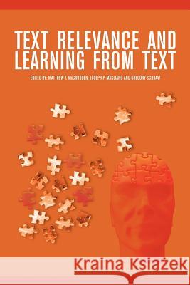 Text Relevance and Learning from Text Matthew T. McCrudden 9781617355295 Information Age Publishing - książka