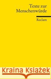 Texte zur Menschenwürde  9783150189078 Reclam, Ditzingen - książka