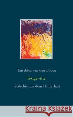 Textgewitter: Gedichte aus dem Hinterhalt Boom, Eusebius Van Den 9783741207167 Books on Demand - książka
