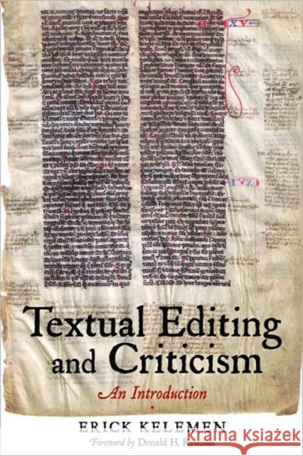 Textual Editing and Criticism: An Introduction Erick Kelemen Donald H. Reiman 9780393929423 W. W. Norton & Company - książka