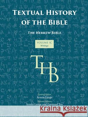 Textual History of the Bible Vol. 1c Armin Lange Emanuel Tov 9789004337114 Brill - książka