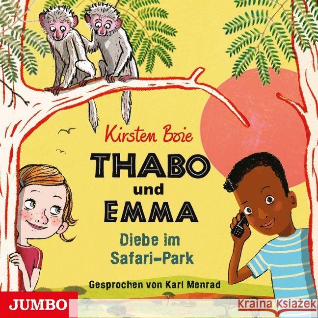 Thabo und Emma - Diebe im Safari-Park, Audio-CD : CD Standard Audio Format, Lesung Boie, Kirsten 9783833741074 Jumbo Neue Medien - książka