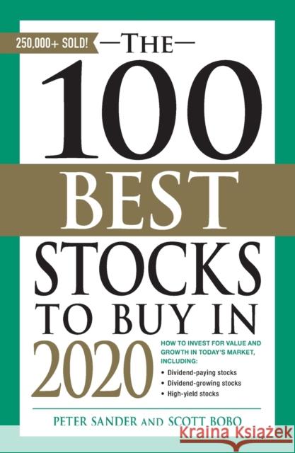 The 100 Best Stocks to Buy in 2020 Peter Sander Scott Bobo 9781507212042 Adams Media Corporation - książka