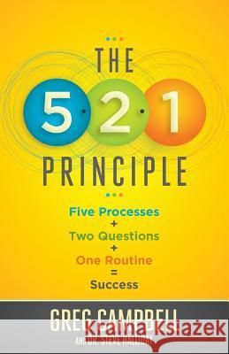 The 5-2-1 Principle: Five Processes + Two Questions + One Routine = Success Greg Campbell Steve Hallida 9780996759229 Greg Campbell - książka