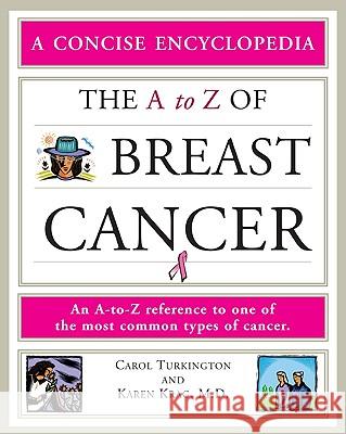 The A to Z of Breast Cancer Carol A. Turkington Karen Krag 9780816066902 Checkmark Books - książka