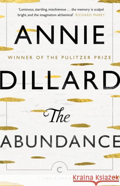 The Abundance Dillard, Annie 9781782117735 Canons - książka