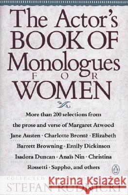 The Actor's Book of Monologues for Women Stefan Rudnicki Various                                  Stefan Rudnicki 9780140157871 Penguin Books - książka