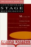 The Actor's Book of Contemporary Stage Monologues: More Than 150 Monologues from More Than 70 Playwrights Nina Shengold Smith & Kraus Inc 9780140096491 Penguin Books