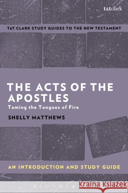 The Acts of the Apostles: An Introduction and Study Guide: Taming the Tongues of Fire Shelly Matthews Benny Liew 9780567671233 T & T Clark International - książka