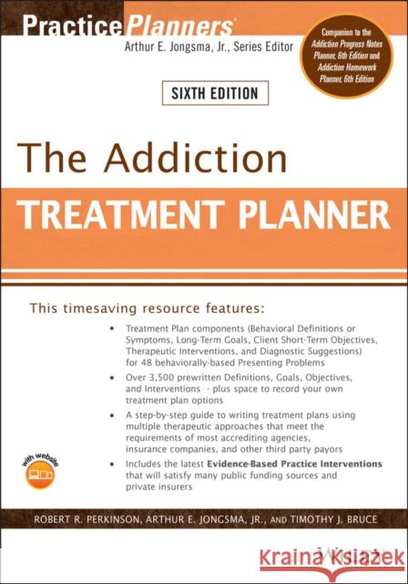 The Addiction Treatment Planner Robert R. Perkinson Arthur E. Jongsma Timothy J. Bruce 9781119707851 Wiley - książka