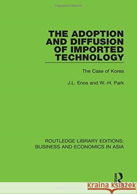 The Adoption and Diffusion of Imported Technology: The Case of Korea J.L. Enos, W.-H. Park 9781138318205 Taylor & Francis (ML) - książka