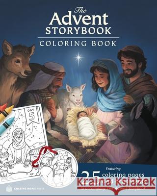 The Advent Storybook Coloring Book Laura Richie, Ian Dale 9781735722009 Chasing Hope Press - książka