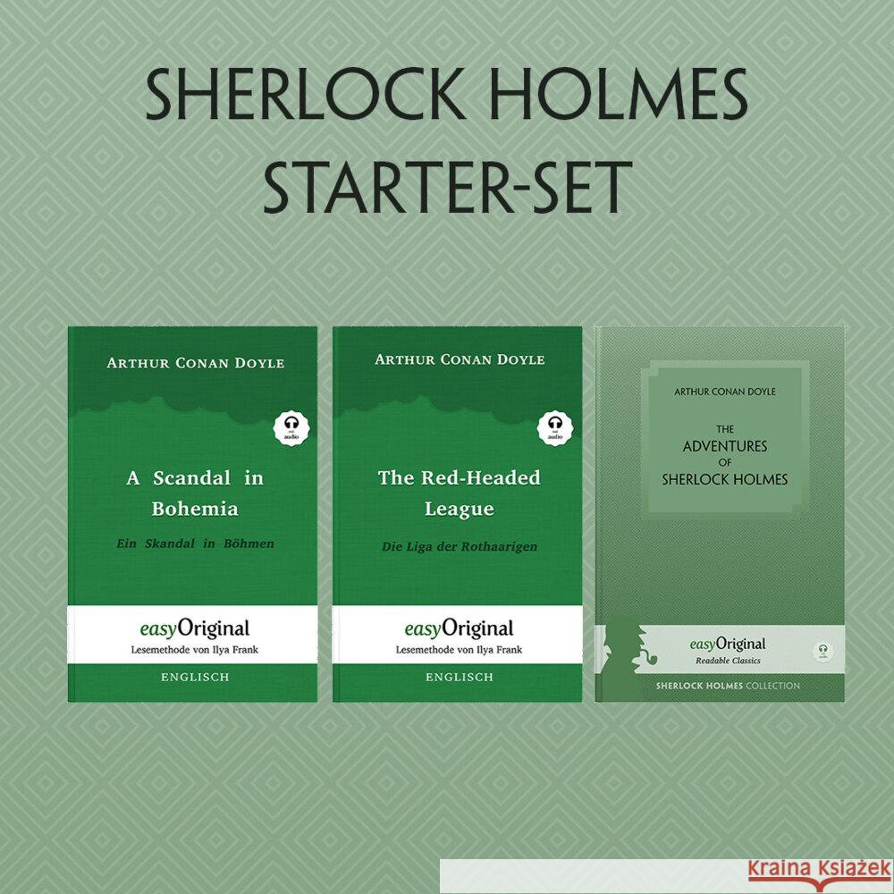 The Adventures of Sherlock Holmes (mit 3 MP3 Audio-CDs) - Starter-Set, m. 3 Audio-CD, m. 3 Audio, m. 3 Audio, 3 Teile Doyle, Arthur Conan 9783991126607 EasyOriginal - książka