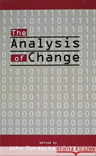 The Analysis of Change John Mordechai Gottman John Mordechai Gottman  9780805813562 Taylor & Francis - książka
