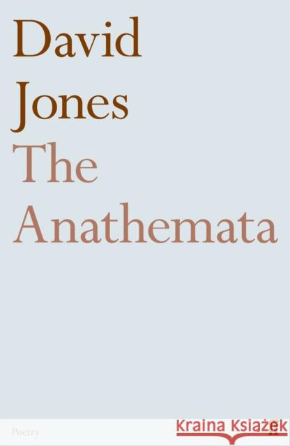 The Anathemata David Jones 9780571259793 Faber & Faber - książka