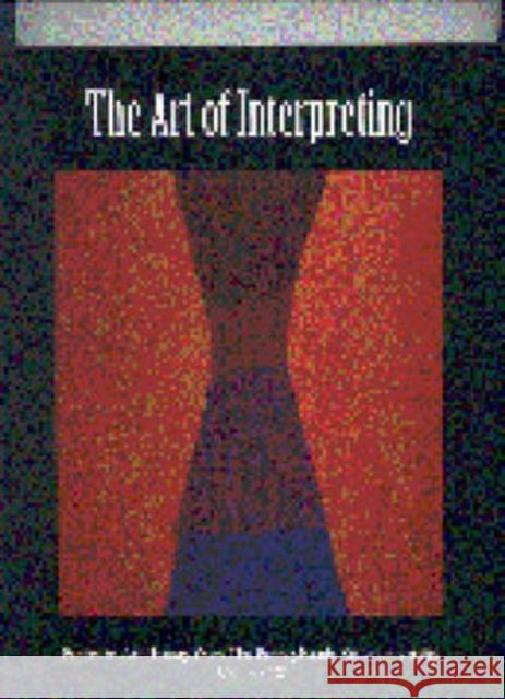 The Art of Interpreting Susan Scott 9780915773084 Department of Art History - książka