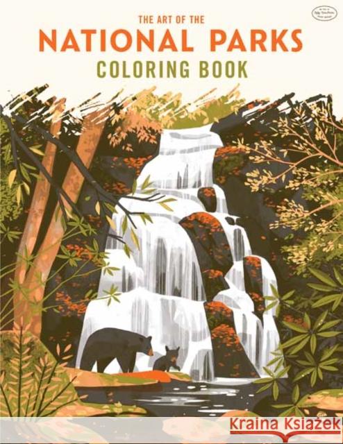 The Art of the National Parks Coloring Book Fifty-Nine Parks 9781647227326 Insight Editions - książka