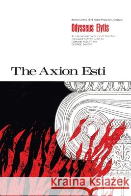 The Axion Esti Elytis, Odysseus 9780822953180 University of Pittsburgh Press - książka