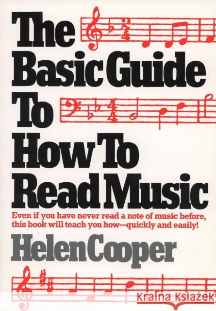 The Basic Guide to How to Read Music Cooper, Helen 9780399511226 Perigee Books - książka